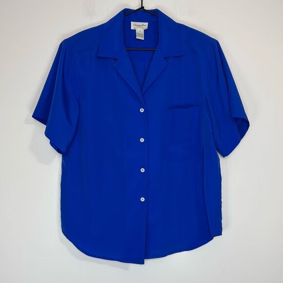 Christian Dior Chemises Blue Button Down 14 - Picture 1 of 4